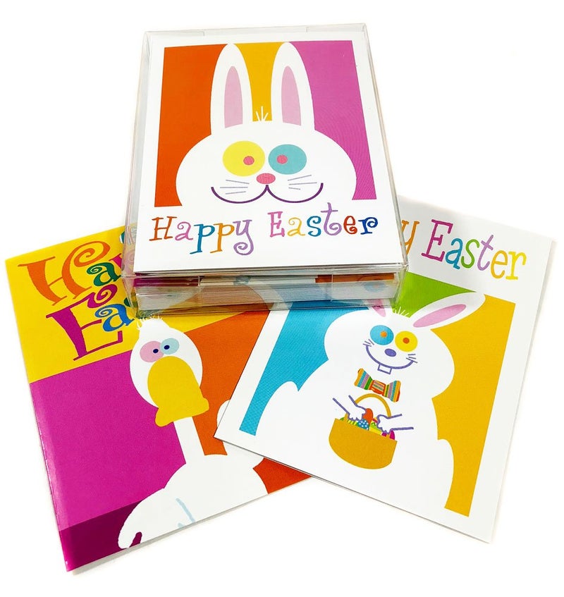 Stonehouse Collection | Assortment of 15 Blank Easter Cards | Cute Cards for the Kids & Adults | Boxed Set For A Happy Easter | Family Owned & Operated in the USA - Image 1